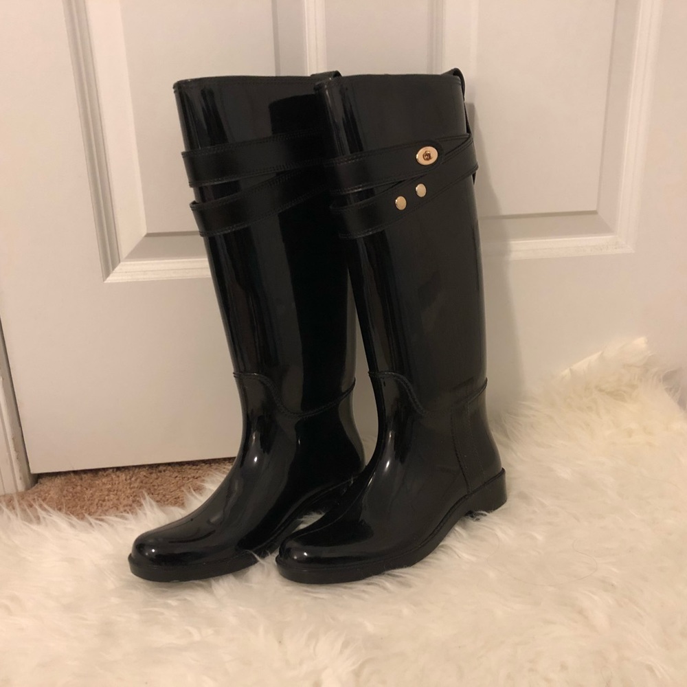 Coach Tall Waterproof/ Rain Boots